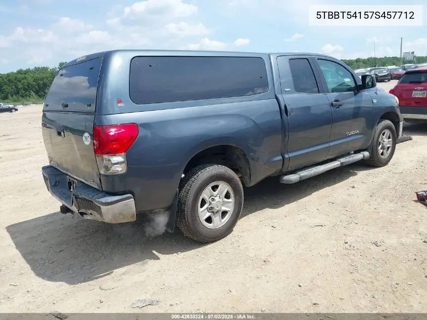 2007 Toyota Tundra Sr5 4.7L V8 VIN: 5TBBT54157S457712 Lot: 42638324