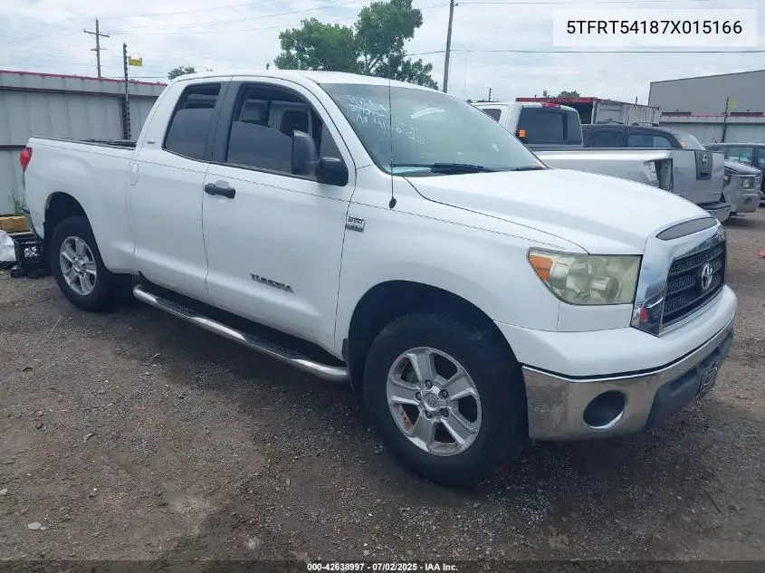 2007 Toyota Tundra Sr5 4.7L V8 VIN: 5TFRT54187X015166 Lot: 42638997