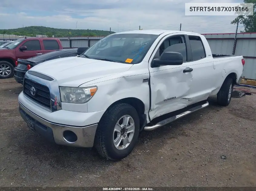 2007 Toyota Tundra Sr5 4.7L V8 VIN: 5TFRT54187X015166 Lot: 42638997
