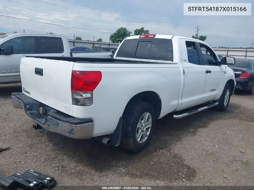 2007 Toyota Tundra Sr5 4.7L V8 VIN: 5TFRT54187X015166 Lot: 42638997