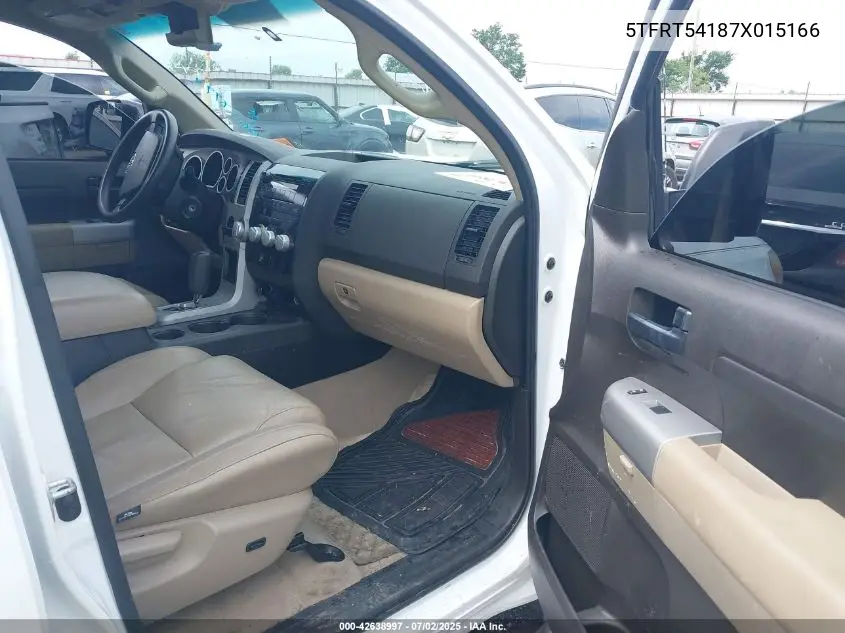 2007 Toyota Tundra Sr5 4.7L V8 VIN: 5TFRT54187X015166 Lot: 42638997