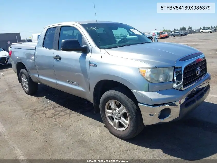 2009 Toyota Tundra Sr5 5.7L V8 VIN: 5TFBV54189X086379 Lot: 42213632