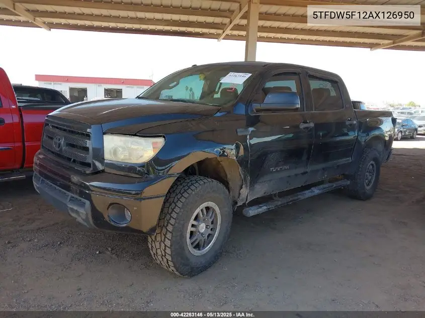 2010 Toyota Tundra Grade 5.7L V8 VIN: 5TFDW5F12AX126950 Lot: 42263146