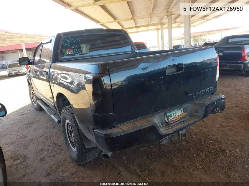 2010 Toyota Tundra Grade 5.7L V8 VIN: 5TFDW5F12AX126950 Lot: 42263146