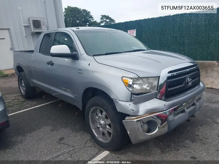 2010 Toyota Tundra Grade 4.6L V8 VIN: 5TFUM5F12AX003655 Lot: 42656593