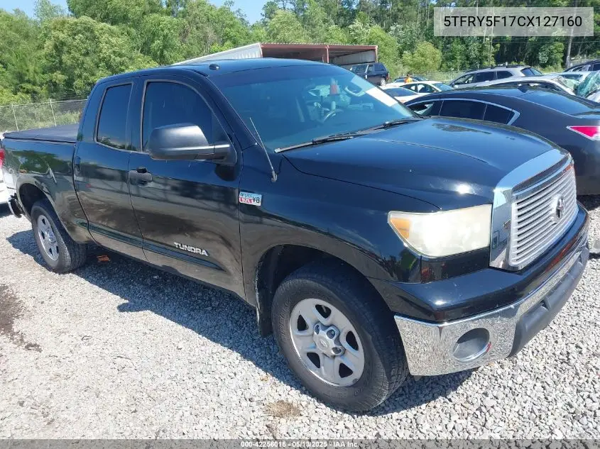 2012 Toyota Tundra Grade 5.7L V8 VIN: 5TFRY5F17CX127160 Lot: 42256016