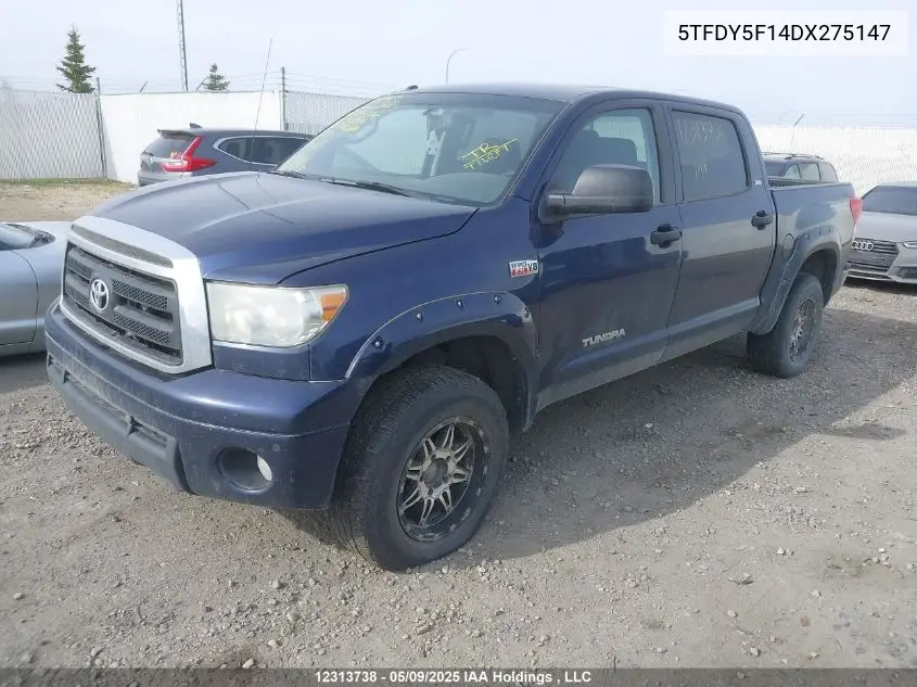 2013 Toyota Tundra Crewmax Sr5 VIN: 5TFDY5F14DX275147 Lot: 12313738