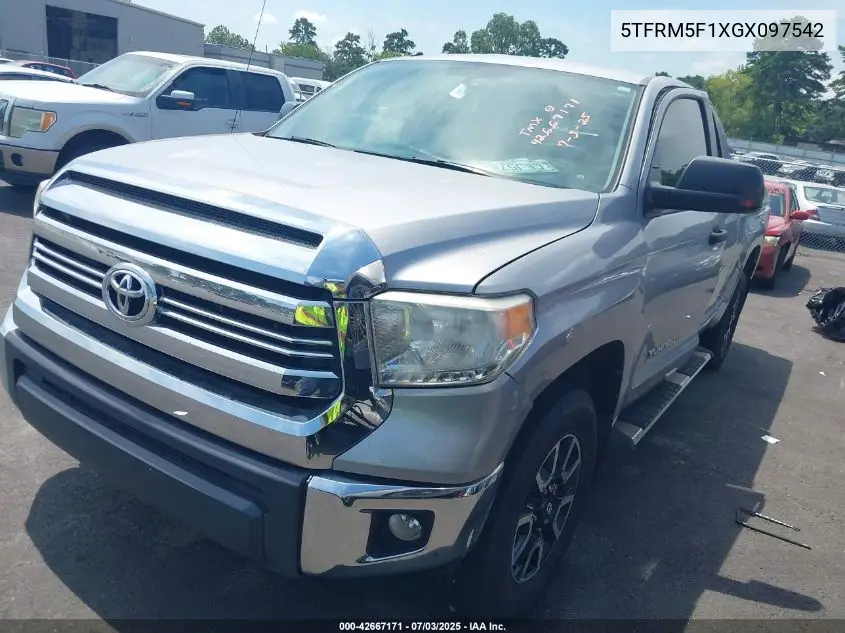 2016 Toyota Tundra Sr5 4.6L V8 VIN: 5TFRM5F1XGX097542 Lot: 42667171