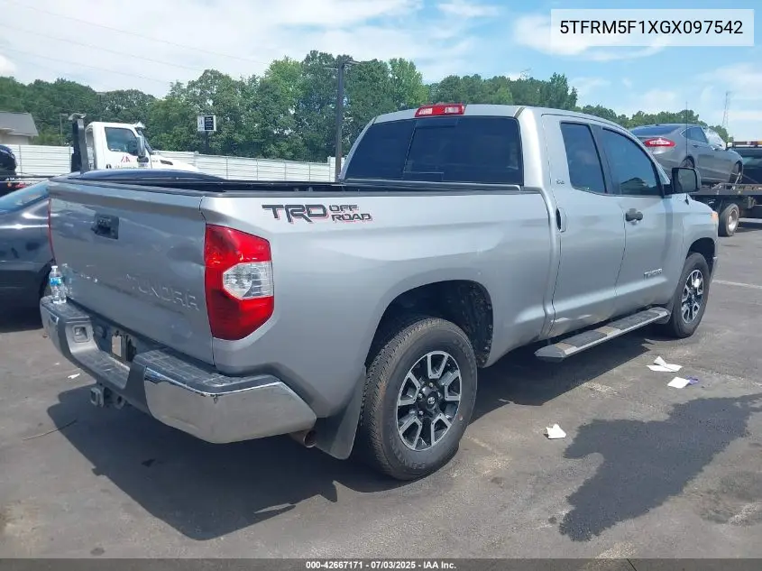 2016 Toyota Tundra Sr5 4.6L V8 VIN: 5TFRM5F1XGX097542 Lot: 42667171