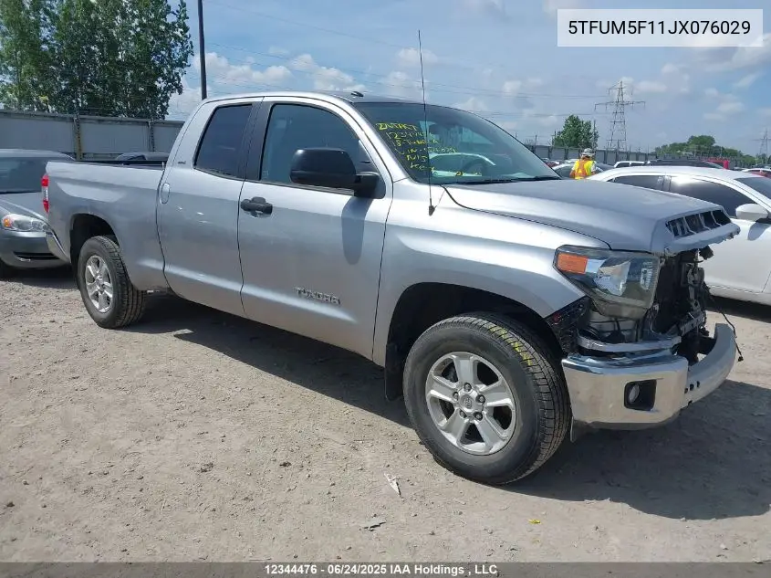 2018 Toyota Tundra Sr 4.6L V8 VIN: 5TFUM5F11JX076029 Lot: 12344476