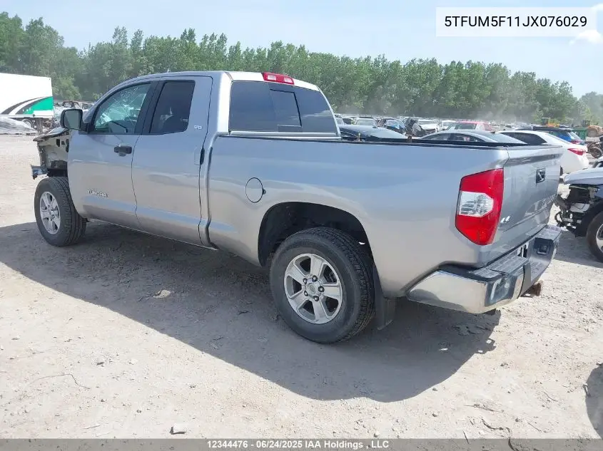 2018 Toyota Tundra Sr 4.6L V8 VIN: 5TFUM5F11JX076029 Lot: 12344476