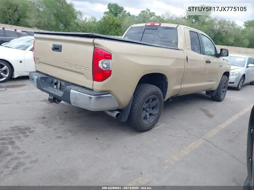 2018 Toyota Tundra Sr5 5.7L V8 VIN: 5TFUY5F17JX775105 Lot: 42260441