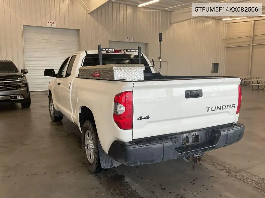 5tfum5f14kx082506 5TFUM5F14KX082506 2019 Toyota Tundra Sr 4.6L V8