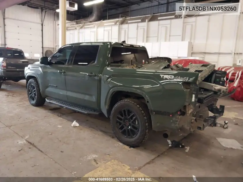 2022 Toyota Tundra Sr5 VIN: 5TFLA5DB1NX053260 Lot: 41689503