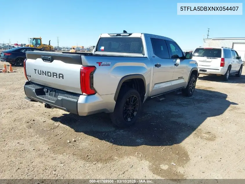 2022 Toyota Tundra Sr5 VIN: 5TFLA5DBXNX054407 Lot: 41769908