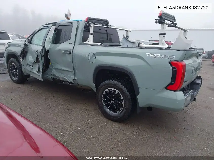 2022 Toyota Tundra Sr5 VIN: 5TFLA5DA4NX032720 Lot: 41907547