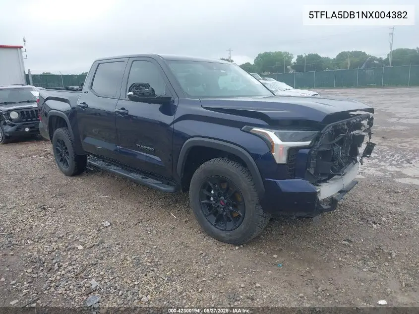 2022 Toyota Tundra Sr5 VIN: 5TFLA5DB1NX004382 Lot: 42300194