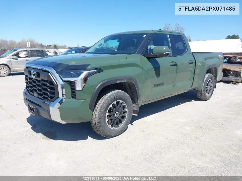 2023 Toyota Tundra Sr VIN: 5TFLA5DA2PX071485 Lot: 12313031