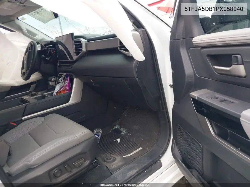 2023 Toyota Tundra Limited VIN: 5TFJA5DB1PX058940 Lot: 42630741