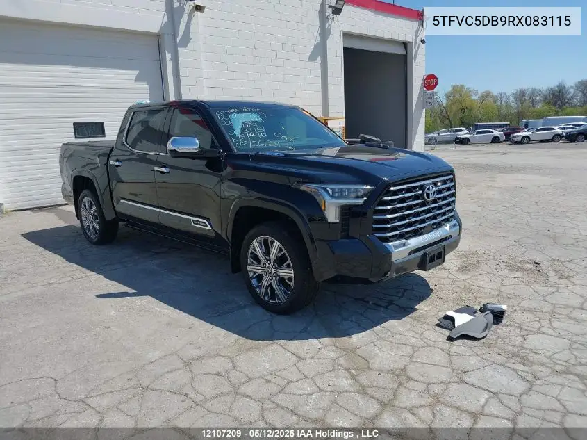 2024 Toyota Tundra Crewmax Capstone VIN: 5TFVC5DB9RX083115 Lot: 12107209