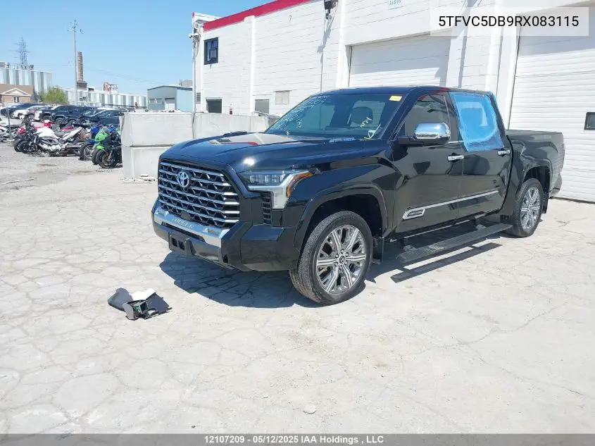 2024 Toyota Tundra Crewmax Capstone VIN: 5TFVC5DB9RX083115 Lot: 12107209