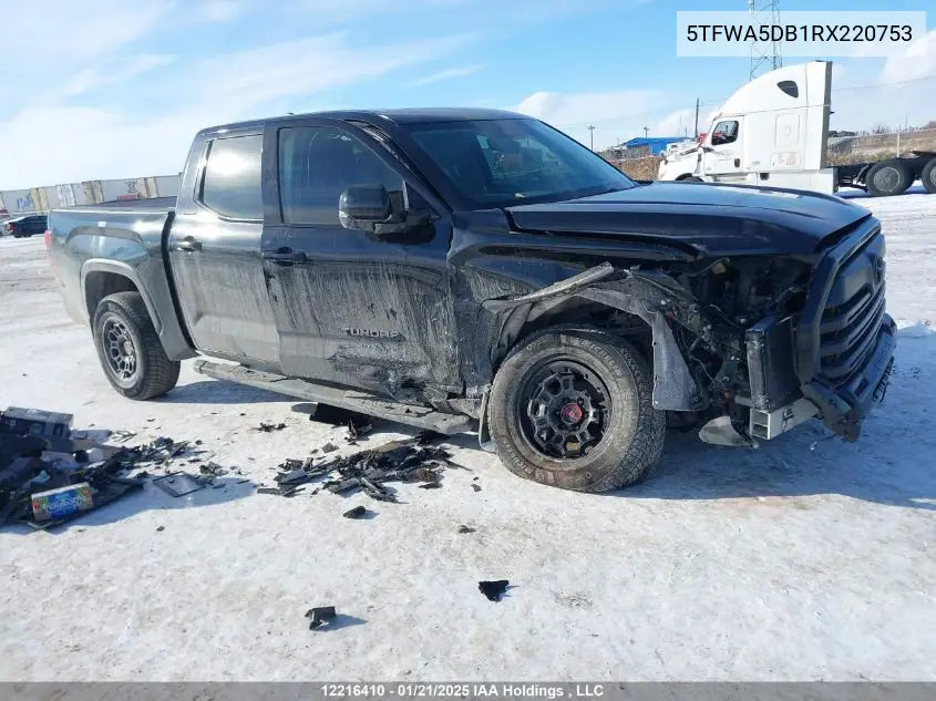 2024 Toyota Tundra Limited VIN: 5TFWA5DB1RX220753 Lot: 12216410