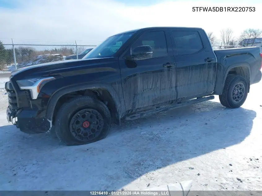 2024 Toyota Tundra Limited VIN: 5TFWA5DB1RX220753 Lot: 12216410
