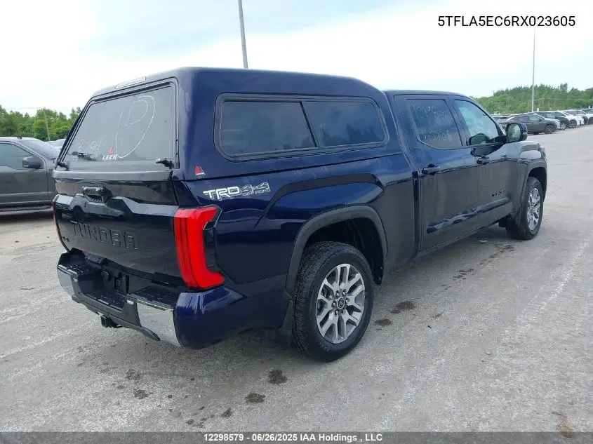 2024 Toyota Tundra Crewmax Sr5 VIN: 5TFLA5EC6RX023605 Lot: 12298579
