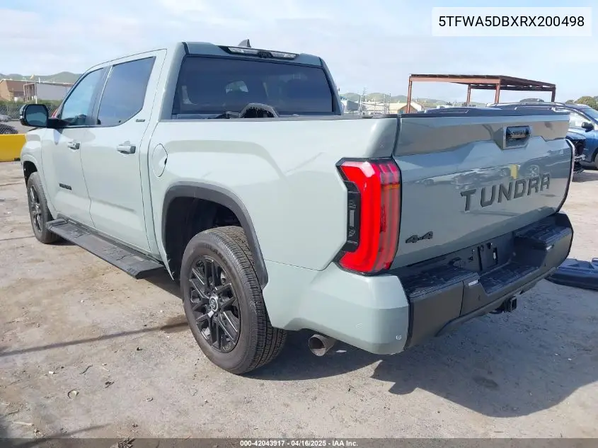 2024 Toyota Tundra Limited VIN: 5TFWA5DBXRX200498 Lot: 42043917