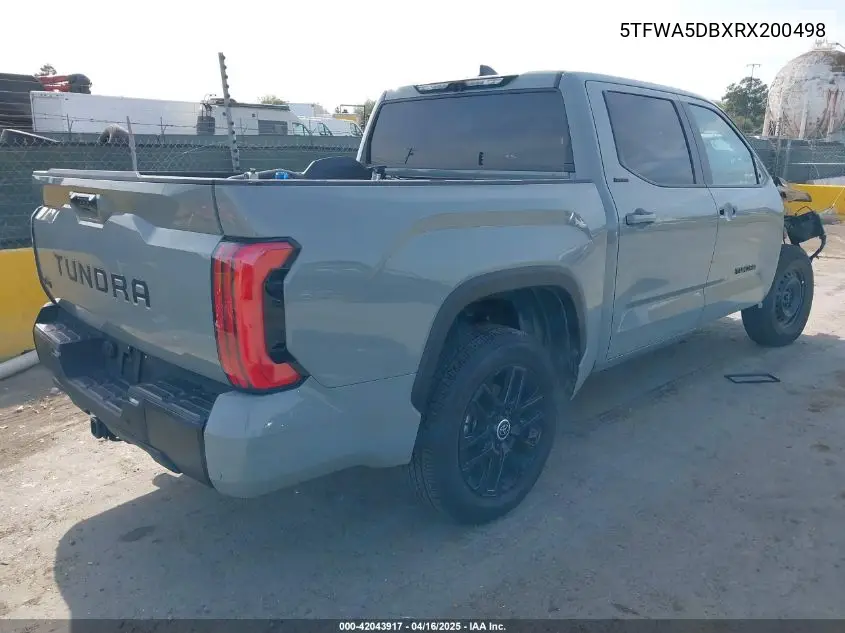 2024 Toyota Tundra Limited VIN: 5TFWA5DBXRX200498 Lot: 42043917