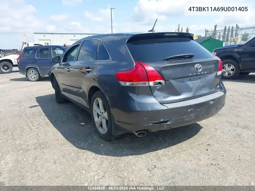 2009 Toyota Venza VIN: 4T3BK11A69U001405 Lot: 12344958
