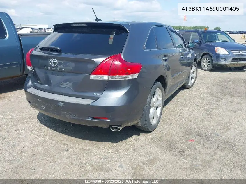 2009 Toyota Venza VIN: 4T3BK11A69U001405 Lot: 12344958