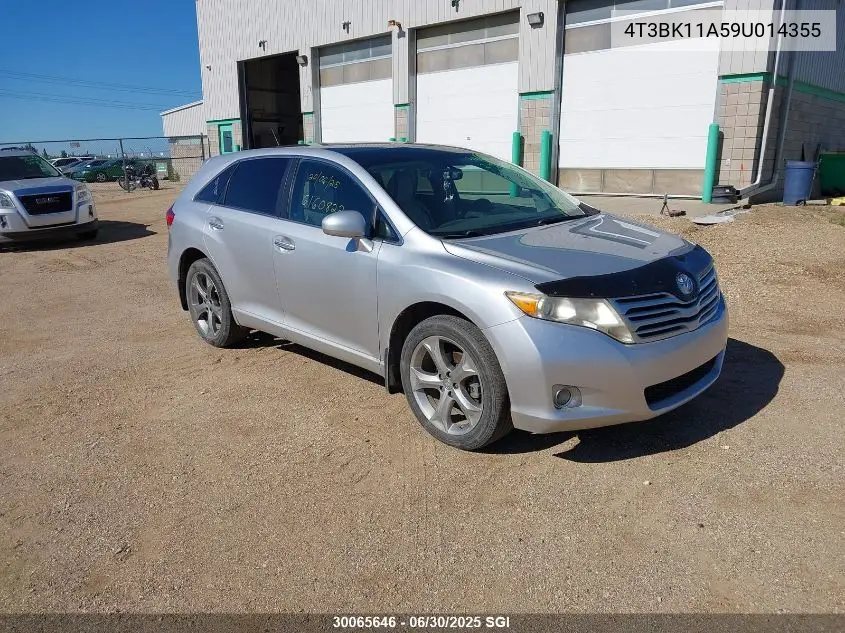 2009 Toyota Venza VIN: 4T3BK11A59U014355 Lot: 30065646