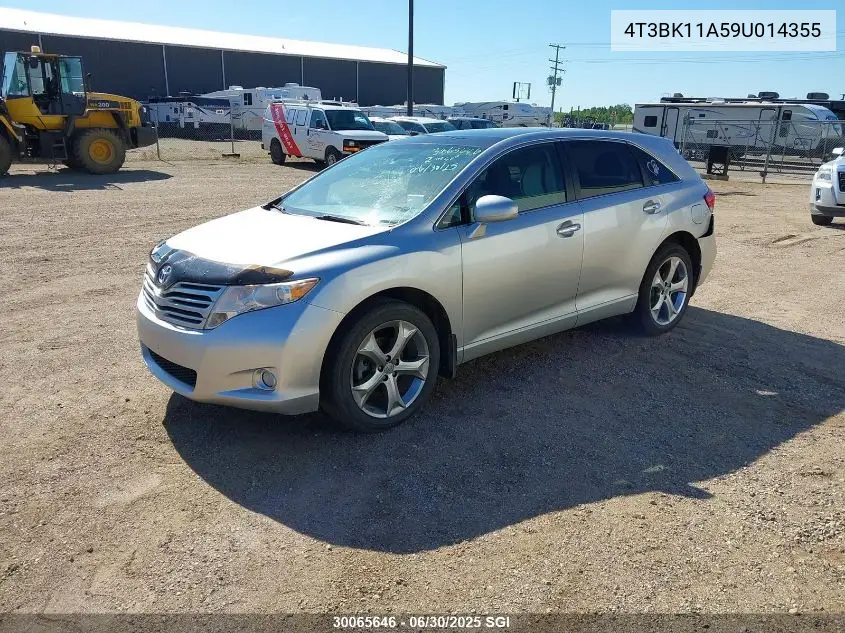 2009 Toyota Venza VIN: 4T3BK11A59U014355 Lot: 30065646