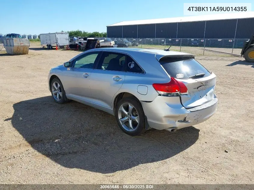 2009 Toyota Venza VIN: 4T3BK11A59U014355 Lot: 30065646