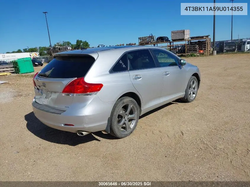 2009 Toyota Venza VIN: 4T3BK11A59U014355 Lot: 30065646