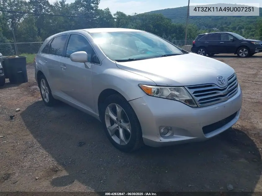 2009 Toyota Venza Base V6 VIN: 4T3ZK11A49U007251 Lot: 42632647