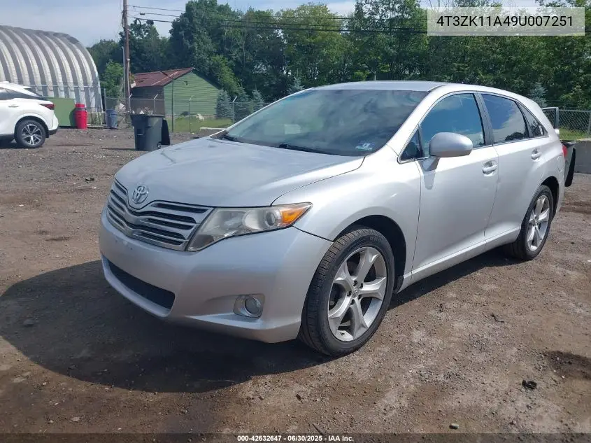2009 Toyota Venza Base V6 VIN: 4T3ZK11A49U007251 Lot: 42632647