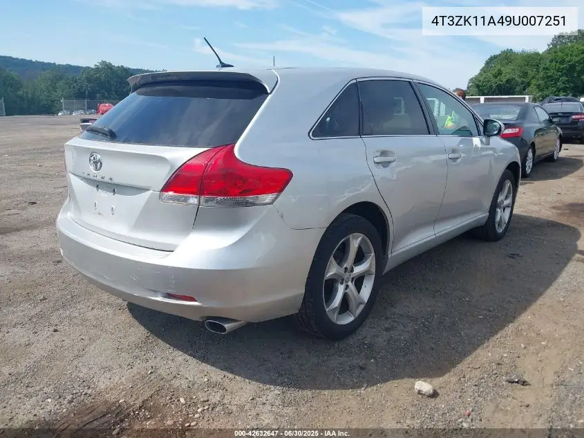 2009 Toyota Venza Base V6 VIN: 4T3ZK11A49U007251 Lot: 42632647