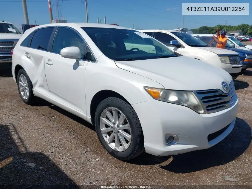 2009 Toyota Venza VIN: 4T3ZE11A39U012254 Lot: 42632775