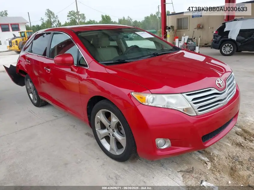2010 Toyota Venza Base V6 VIN: 4T3BK3BB0AU030633 Lot: 42609271