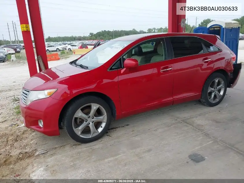 2010 Toyota Venza Base V6 VIN: 4T3BK3BB0AU030633 Lot: 42609271