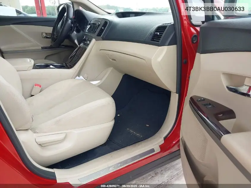 2010 Toyota Venza Base V6 VIN: 4T3BK3BB0AU030633 Lot: 42609271