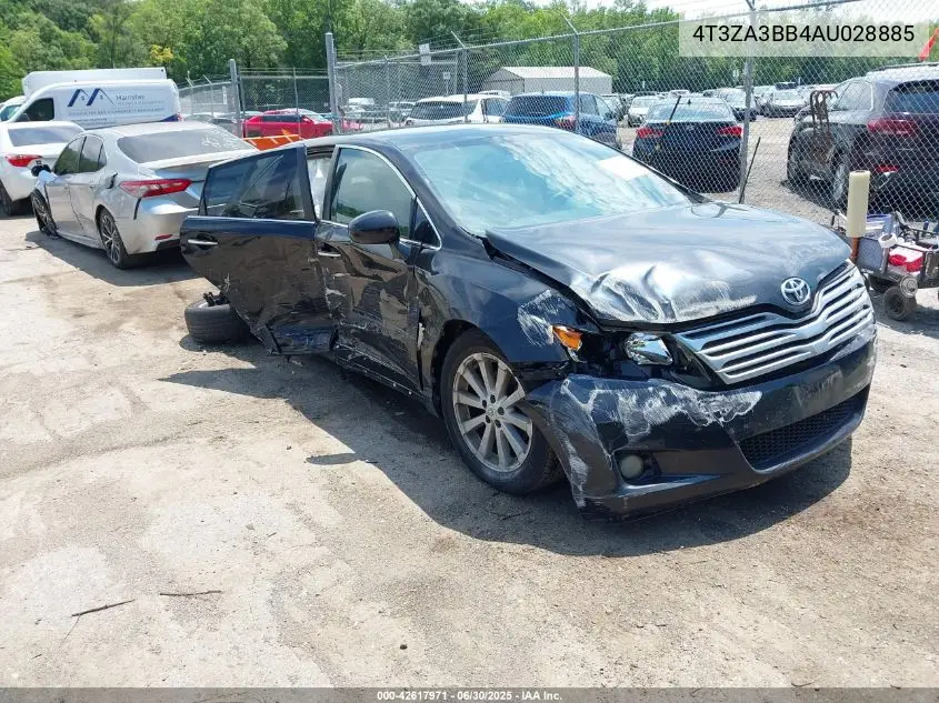 2010 Toyota Venza VIN: 4T3ZA3BB4AU028885 Lot: 42617971