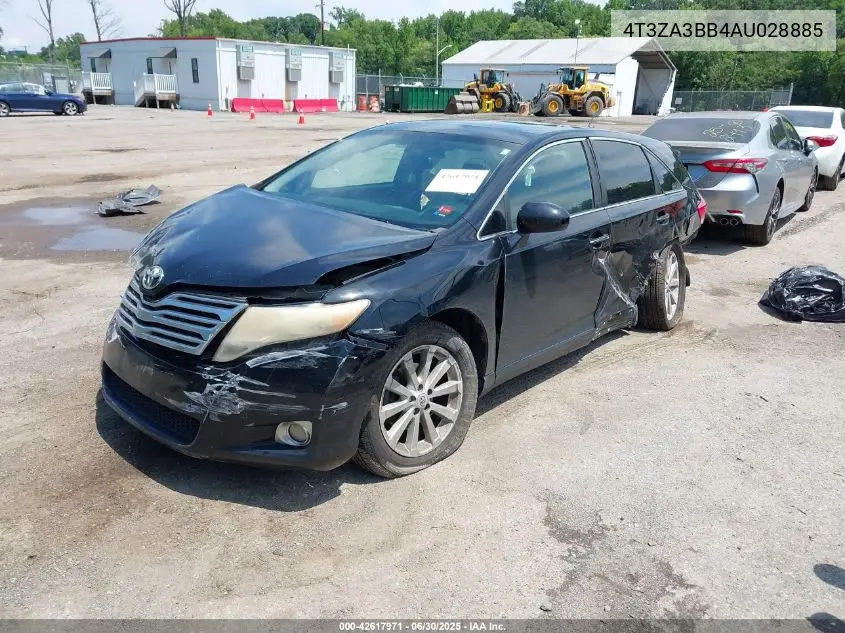 2010 Toyota Venza VIN: 4T3ZA3BB4AU028885 Lot: 42617971