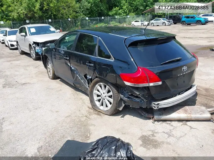 2010 Toyota Venza VIN: 4T3ZA3BB4AU028885 Lot: 42617971