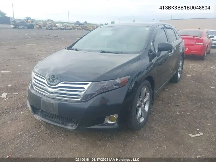 2011 Toyota Venza Base V6 VIN: 4T3BK3BB1BU048804 Lot: 12340018