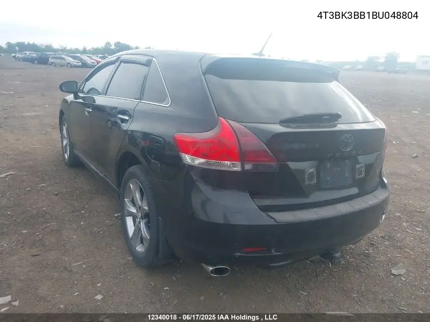2011 Toyota Venza Base V6 VIN: 4T3BK3BB1BU048804 Lot: 12340018
