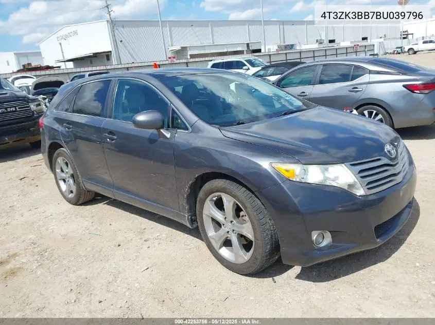 2011 Toyota Venza Base V6 VIN: 4T3ZK3BB7BU039796 Lot: 42253756