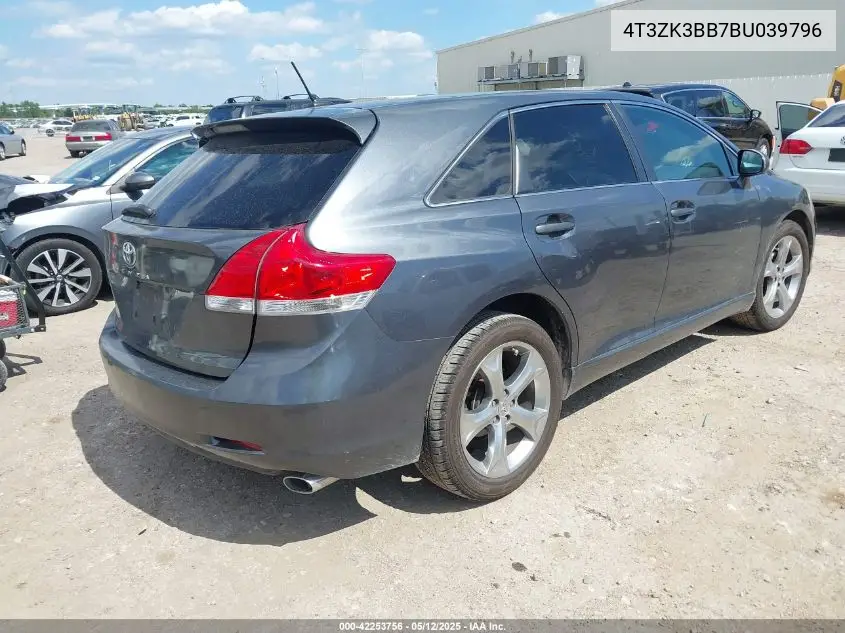 2011 Toyota Venza Base V6 VIN: 4T3ZK3BB7BU039796 Lot: 42253756